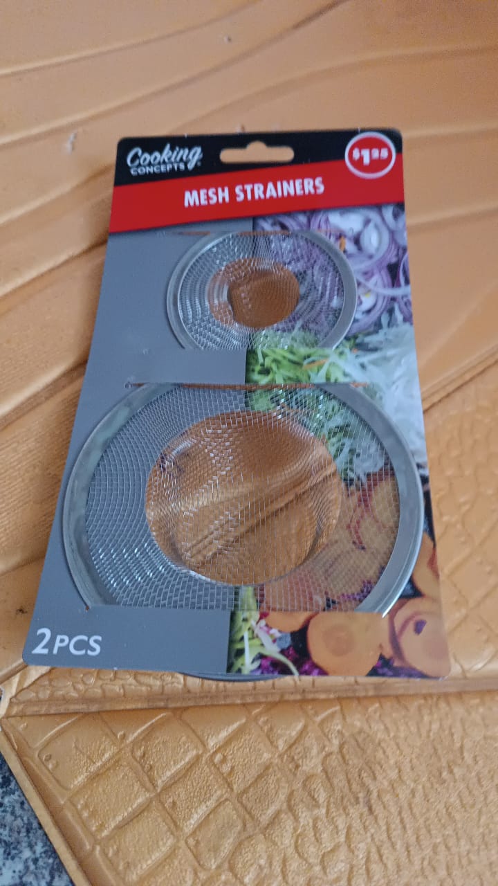 Stainless Steel Kitchen Sink Strainer (2 Pc Set) Stainless Steel Kitchen Sink Strainer (2 Pc Set)